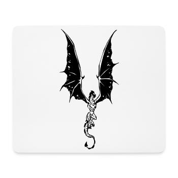Drache - Mousepad (Querformat) - Weiß - Vorne