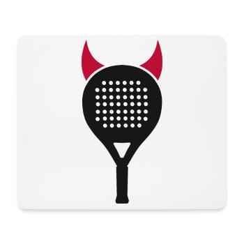 Padelspieler Padeltennis Teufelchen Mädchen Padel - Mousepad (Querformat) - Weiß - Vorne