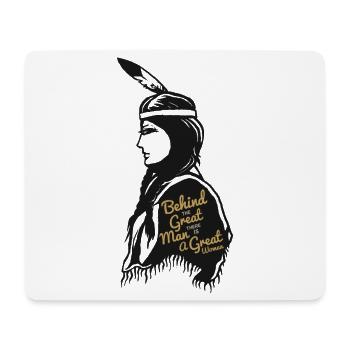 Indian woman - Mouse Pad (horizontal) - white - Front
