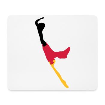 Sylt Puzzle - schwarz rot gold - Mousepad (Querformat) - Weiß - Vorne