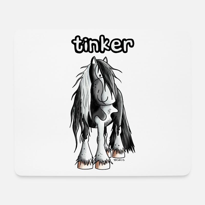 Funny Irish Tinker - Tapis de souris (format paysage) - blanc