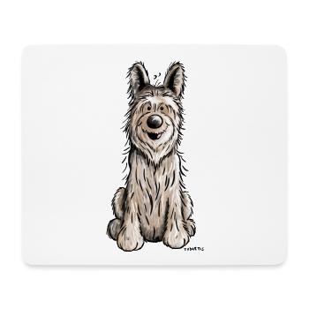 Berger Picard - Hund - Dog -,Comic - Mousepad (Querformat) - Weiß - Vorne