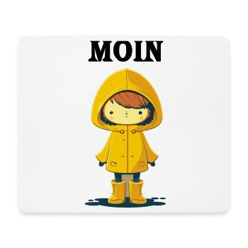 Moin - Mousepad (Querformat) - Weiß - Vorne