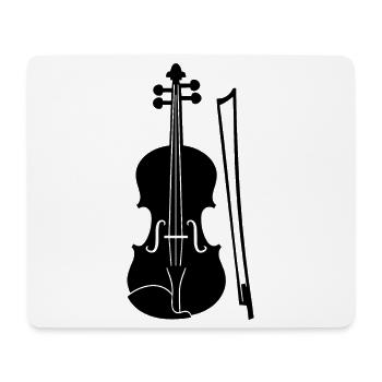 Violon graphique - Tapis de souris (format paysage) - blanc - Devant