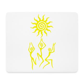 The Dance of the Yellow Sun - Mouse Pad (horizontal) - white - Front