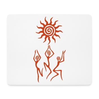 La danse du soleil - Tapis de souris (format paysage) - blanc - Devant