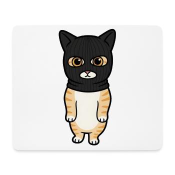 Hooded Kitten - Mouse Pad (horizontal) - white - Front