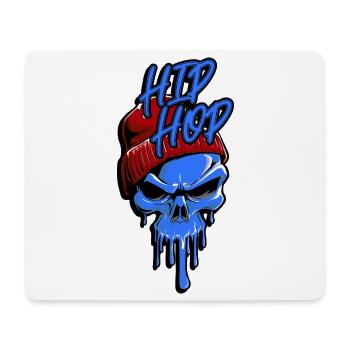 Skelett Hip Hop Skull Totenkopf - Mousepad (Querformat) - Weiß - Vorne