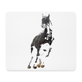 Pferd - Mousepad (Querformat) - Weiß - Vorne