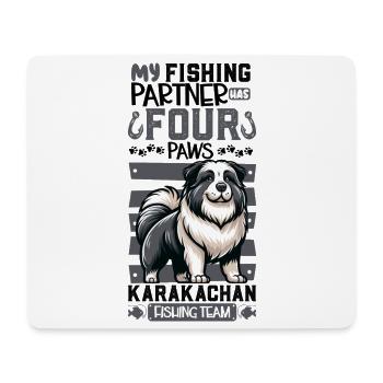 Pêche et Karakatshan - Tapis de souris (format paysage) - blanc - Devant