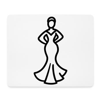 flamenco - Tapis de souris (format paysage) - blanc - Devant