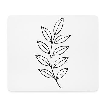 Branche de la Ligne Botanique - Tapis de souris (format paysage) - blanc - Devant