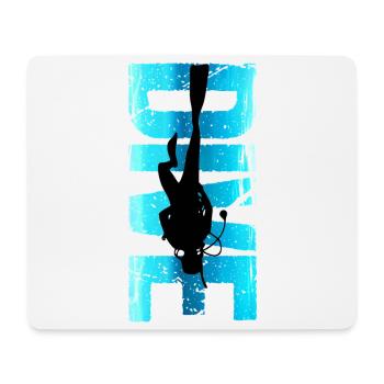 Taucher Design Retro Dive Outfit Geschenk - Mousepad (Querformat) - Weiß - Vorne