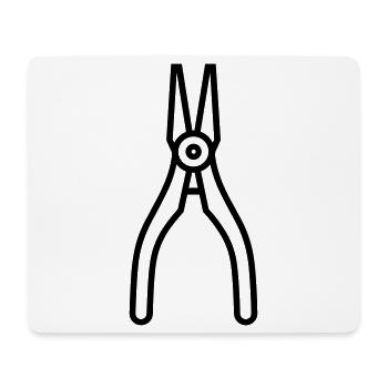pince - Tapis de souris (format paysage) - blanc - Devant