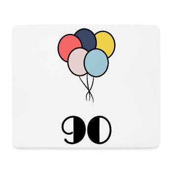 90. 90 YEARS. 90th ANNIVERSARY. 90 YEARS ANNIVERSARY. - Mouse Pad (horizontal) - white - Front