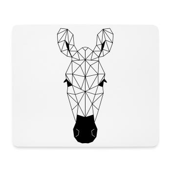 Zebra Polygon - Mousepad (Querformat) - Weiß - Vorne