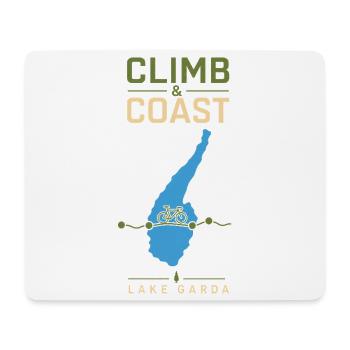 Lake Garda Cycling Vacation Climb and Coast Souven - Mouse Pad (horizontal) - white - Front