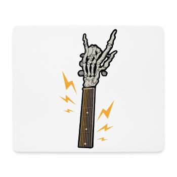 Gitarre Skelett Rock - Mousepad (Querformat) - Weiß - Vorne