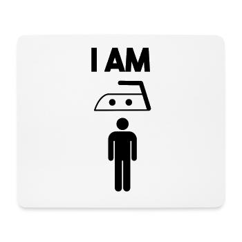 iron superhero man funny cool sayings hero daddy - Mouse Pad (horizontal) - white - Front