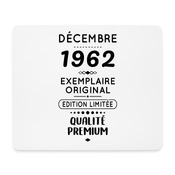 Anniversaire 60 ans - Décembre 1962 Original - Tapis de souris (format paysage) - blanc - Devant