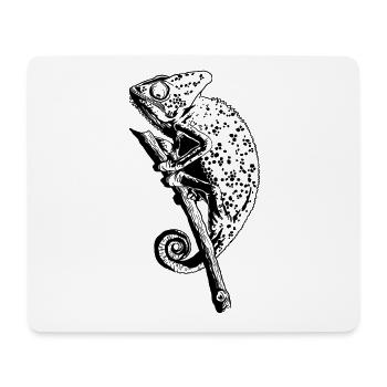Chameleon Lizard Graphic Reptile Chameleon Lover - Tapis de souris (format paysage) - blanc - Devant