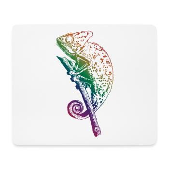Chameleon Lizard Graphic Reptile Chameleon Lover - Tapis de souris (format paysage) - blanc - Devant