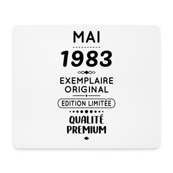 Anniversaire 40 ans - Mai 1983 Original - Tapis de souris (format paysage) - blanc - Devant