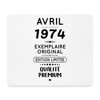 Anniversaire 50 ans - Avril 1974 Original - Tapis de souris (format paysage) - blanc - Devant