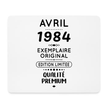 Anniversaire 40 ans - Avril 1984 Original - Tapis de souris (format paysage) - blanc - Devant