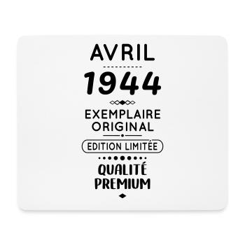 80th Anniversary - April 1944 Original - Mouse Pad (horizontal) - white - Front