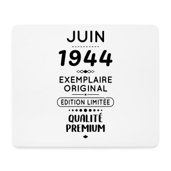 80th Anniversary - June 1944 Original - Mouse Pad (horizontal) - white - Front