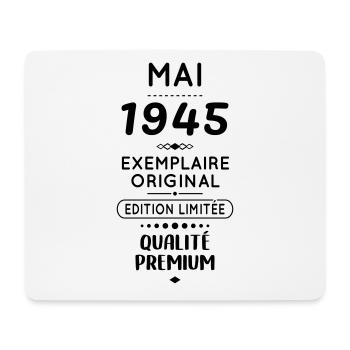 80th Anniversary - May 1945 Original - Mouse Pad (horizontal) - white - Front