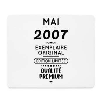 18. Geburtstag - Mai 2007 Original - Mousepad (Querformat) - Weiß - Vorne