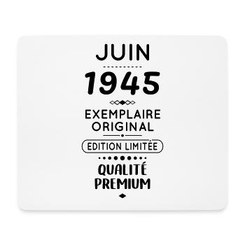 80th Anniversary - June 1945 Original - Mouse Pad (horizontal) - white - Front