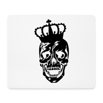 Totenkopf Skull King Krone - Mousepad (Querformat) - Weiß - Vorne