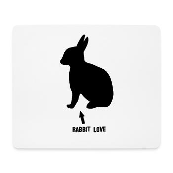 Rabbit - Mouse Pad (horizontal) - white - Front