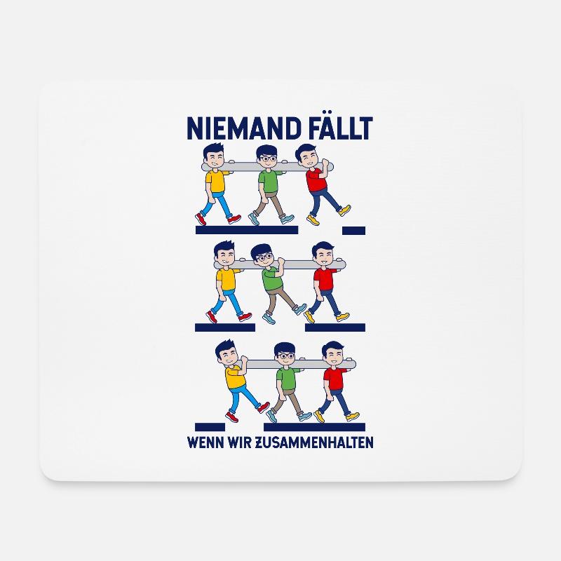 Teamarbeit Teamwork Gruppenarbeit Teamfähig Spruch - Mousepad (Querformat) - Weiß
