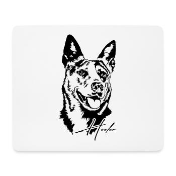 HEELER Herding Dog Dogs Cattle Dog Wilsigns - Mouse Pad (horizontal) - white - Front
