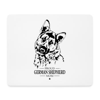 German Shepherd Mom Dog Dog Wilsigns - Mouse Pad (horizontal) - white - Front