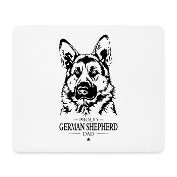 German Shepherd Dad Hunde Hund Wilsigns - Mousepad (Querformat) - Weiß - Vorne