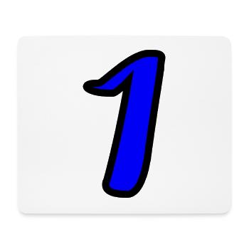 1. 1 year. 1st ANNIVERSARY. 1 YEAR ANNIVERSARY - Mouse Pad (horizontal) - white - Front