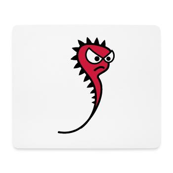 Evil sperm - Mouse Pad (horizontal) - white - Front