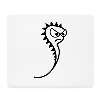 Evil sperm - Mouse Pad (horizontal) - white - Front