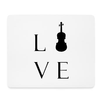 Violon - Tapis de souris (format paysage) - blanc - Devant