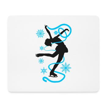 Eiskunstlauf Schlittschuhlauf Eis Figuren Tanz - Mousepad (Querformat) - Weiß - Vorne