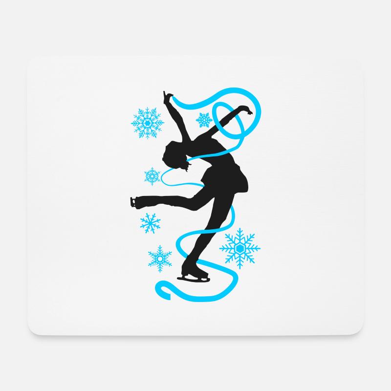 Eiskunstlauf Schlittschuhlauf Eis Figuren Tanz - Mousepad (Querformat) - Weiß