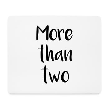 Polyamory – More than two - Mousepad (Querformat) - Weiß - Vorne
