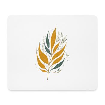 Leaves - Mouse Pad (horizontal) - white - Front