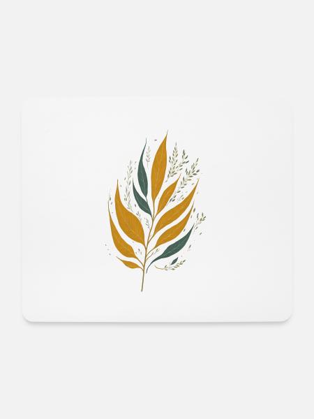 Leaves - Mouse Pad (horizontal) - white