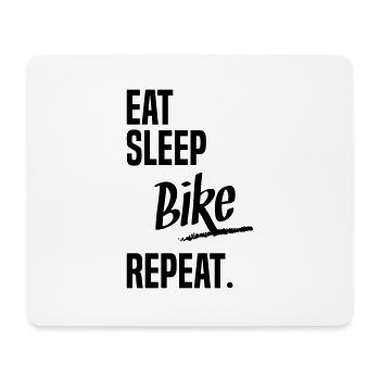EAT SLEEP BIKE - Tapis de souris (format paysage) - blanc - Devant